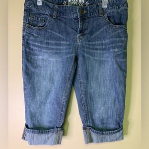 Mossimo Supply Company Bermuda Length Cuffed Jean Shorts Size 11
